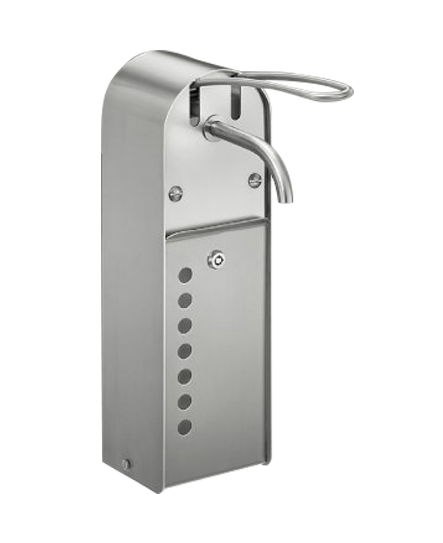 Edelstahldeckel abschließbar f. Seifen/Desinfektionsmittelspender