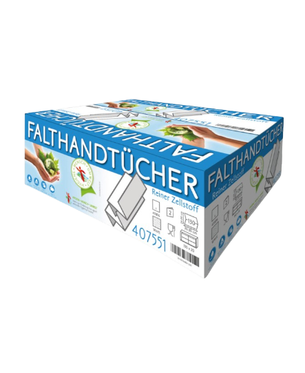 HMU Papierhandtücher Interfold 2 lagig weiß H2 4000 Stk.