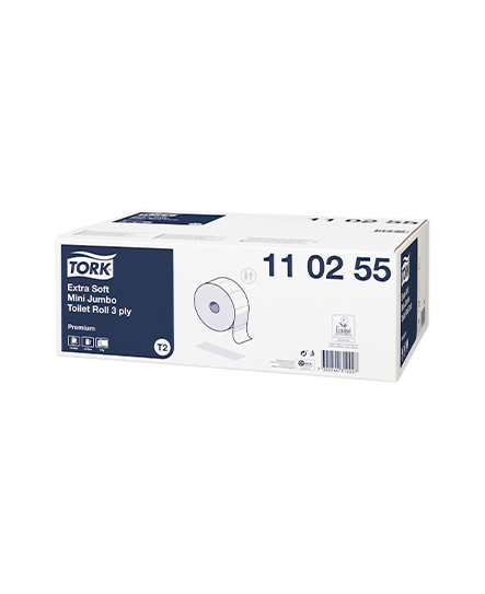 Tork Mini Jumbo Premium 3 lagig, T2 System 12 Ro.