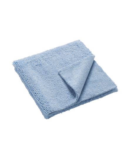 Mikrofasertuch Hochfloor 40 x 40 cm blau