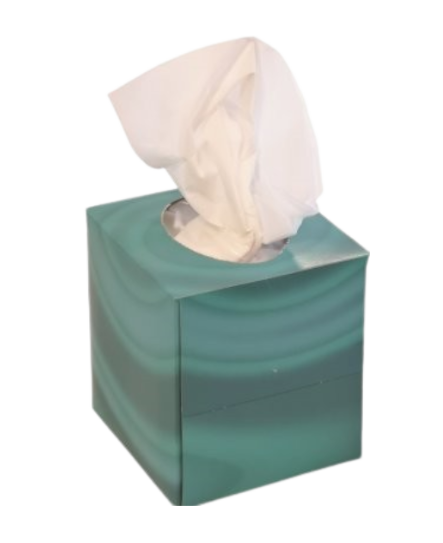 Kosmetiktücher Würfel 3 lagig 20 x 20 cm weiß 60 Stk.