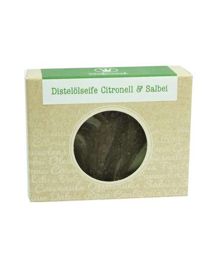 Distelölseife Citronell & Salbei 100 g