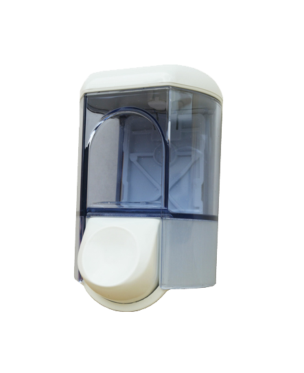 Seifenspender weiß/transparent 350 ml