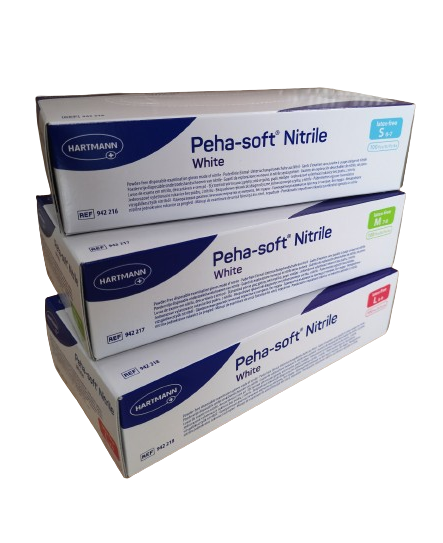 Handschuhe Peha-soft® nitrile white puderfrei 100 Stk.