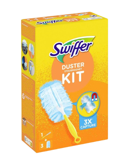 Swiffer Duster Kit Griff mit 3 Staubmagnet-Tücher