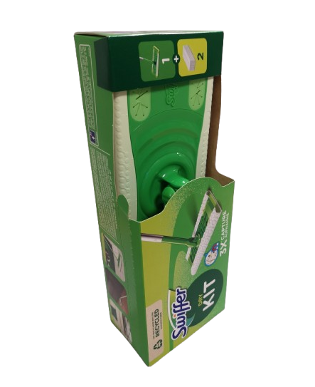 Swiffer Dry Kit Bodenwischer mit 2 Tücher