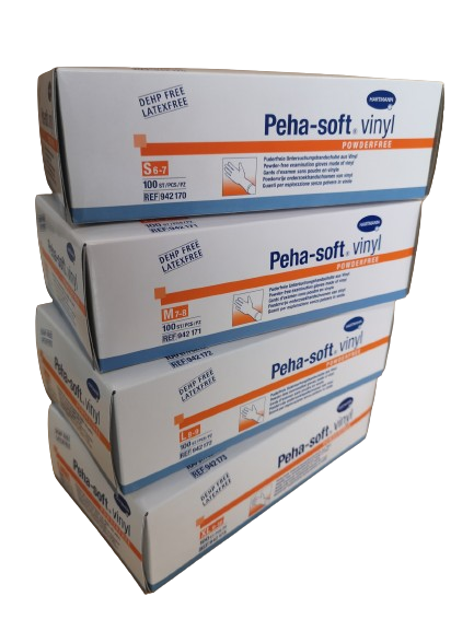 Handschuhe Peha-soft® vinyl puderfrei 100 Stk.