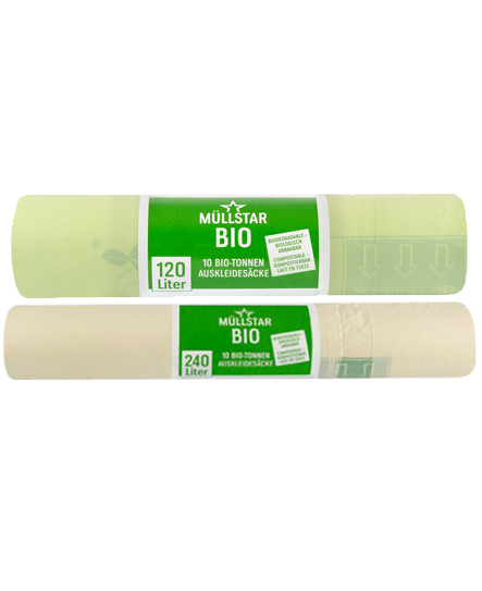 Bio Einlegesäcke für Biotonne, grün, 10 Stk.